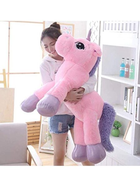 DearJoy Unicorn Stuffed Plush Toy Pink - Length 65 cm