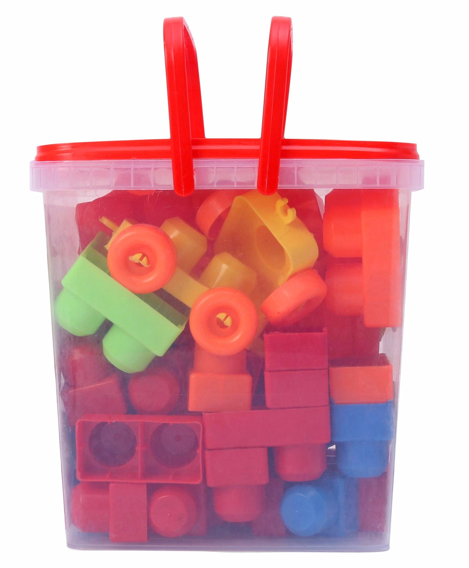 Vijaya Impex Big Size Train Blocks Multicolor - 64 Pieces - Image 4