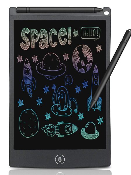 Portable Re-Writable LCD Writing Tablet - Black