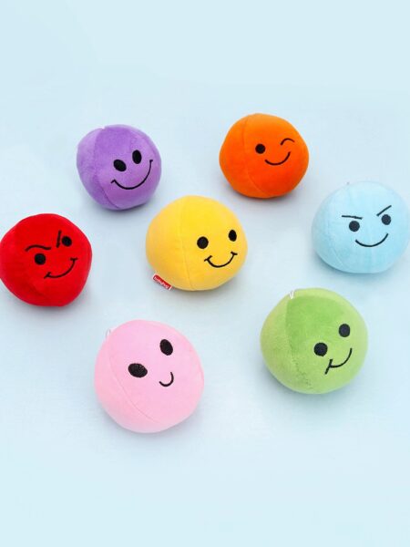 Babyhug Smiley Soft Toy Balls Pack of 7 - Multicolour