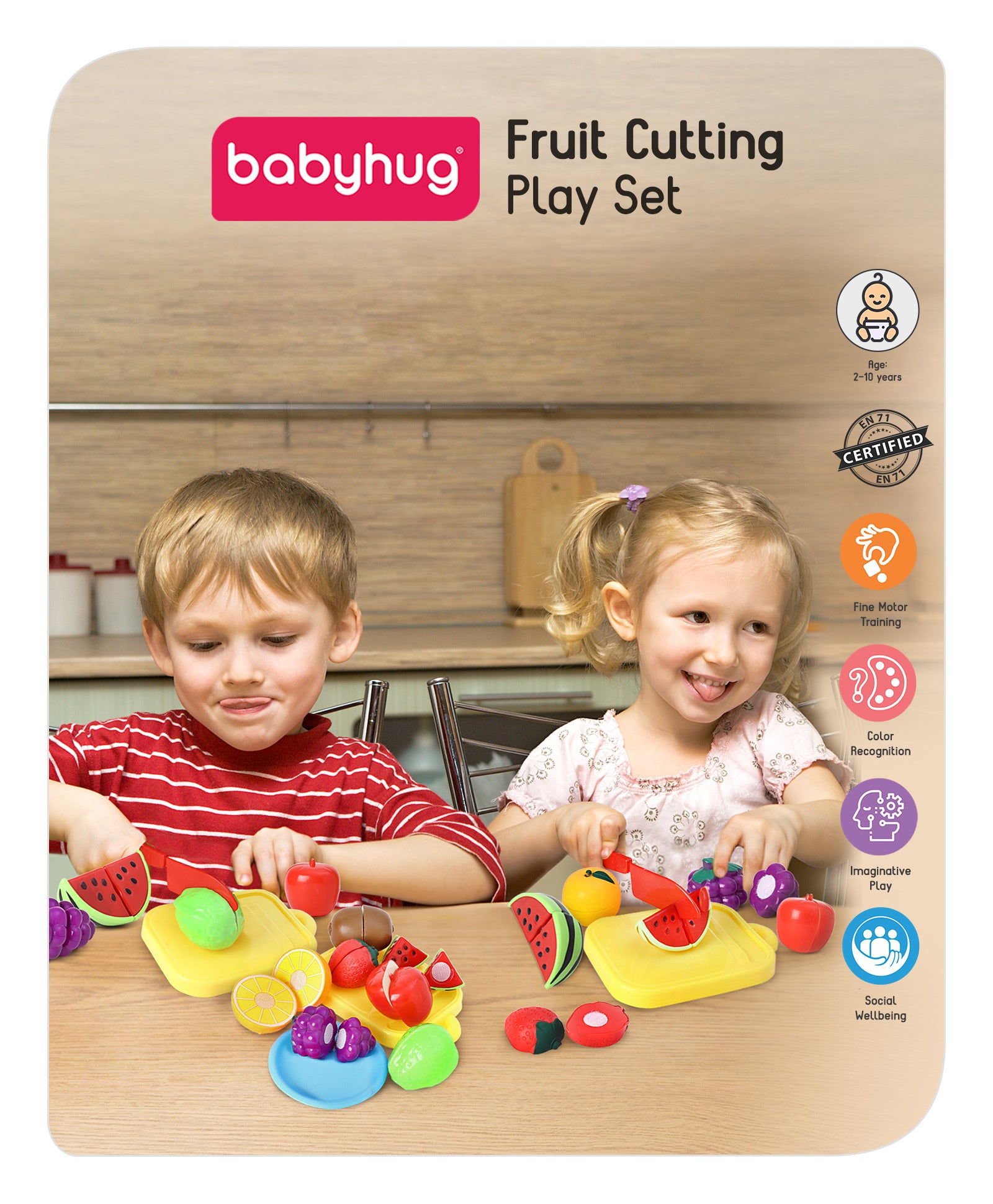 Fruit Cutting Play Set - Multicolor