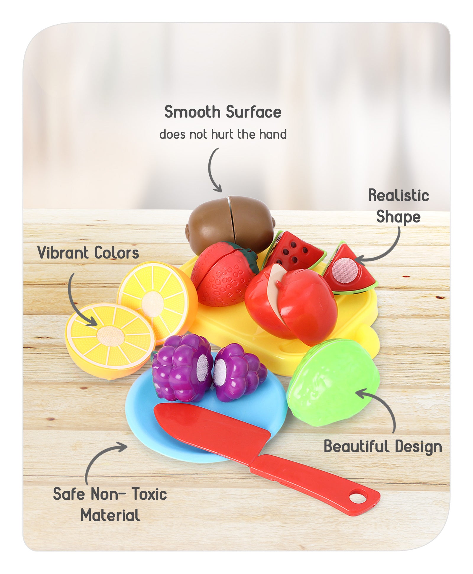 Fruit Cutting Play Set - Multicolor - Image 2
