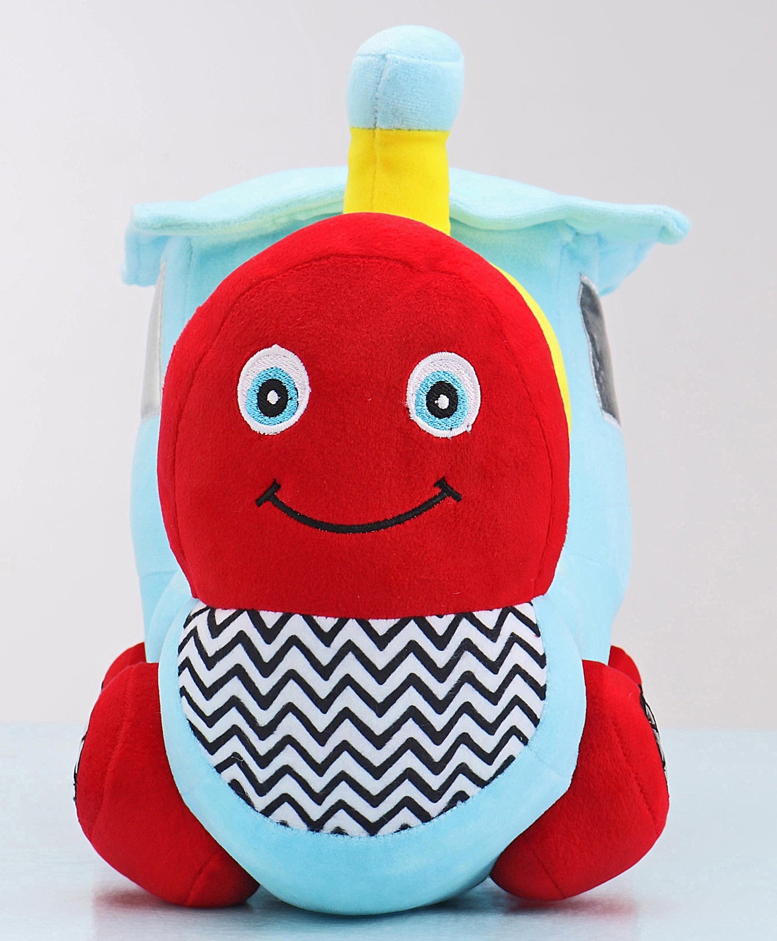 Babyhug Steam Engine Soft Toy Blue - Length 32 cm - Image 5