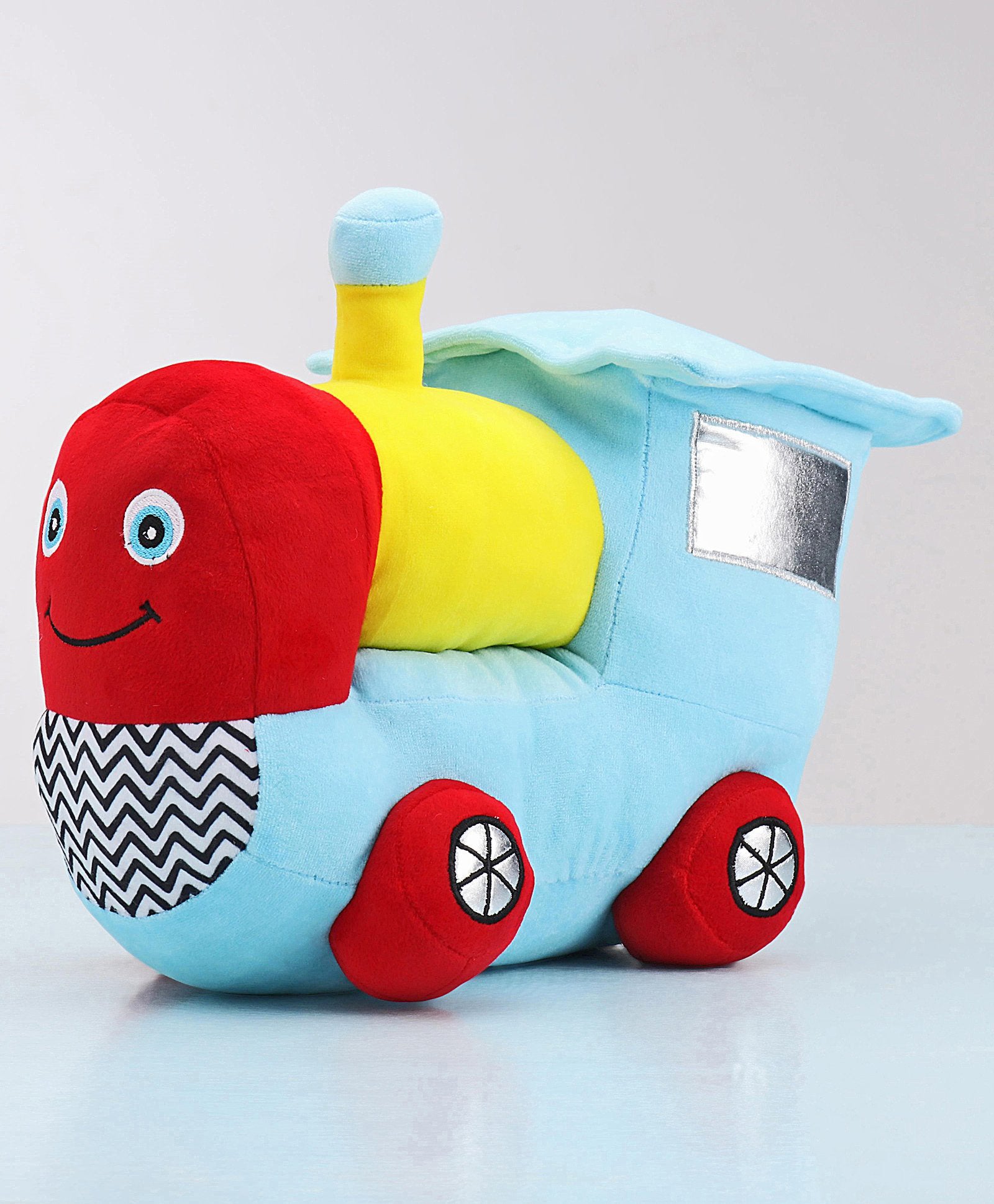Babyhug Steam Engine Soft Toy Blue - Length 32 cm - Image 7