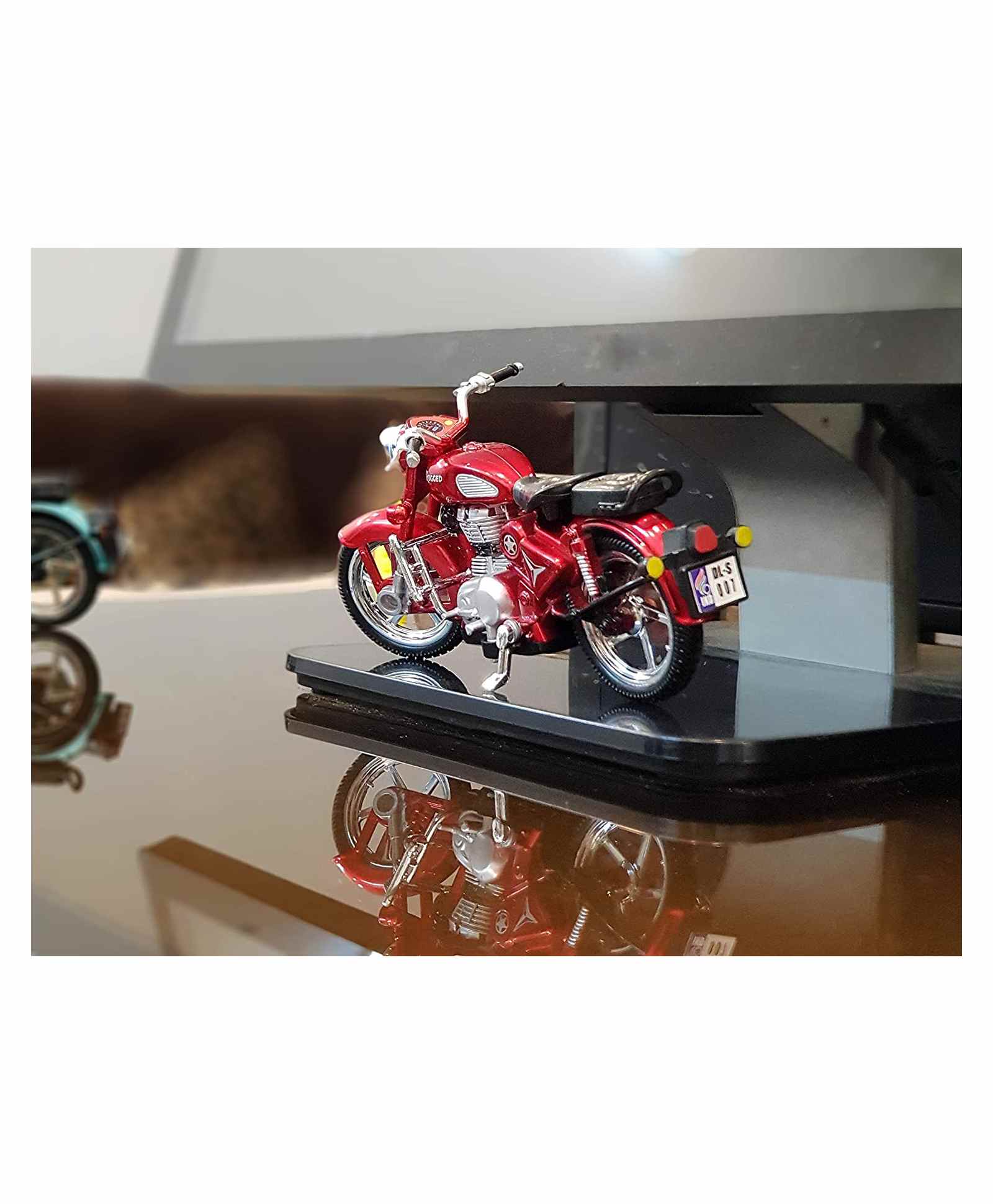 Brown Boss Kids Pull Back Rugged Bullet Bike Toy - Red - Image 4
