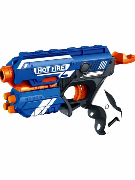 Storm Soft Bullet Gun With 10 Foam Bullets - Blue