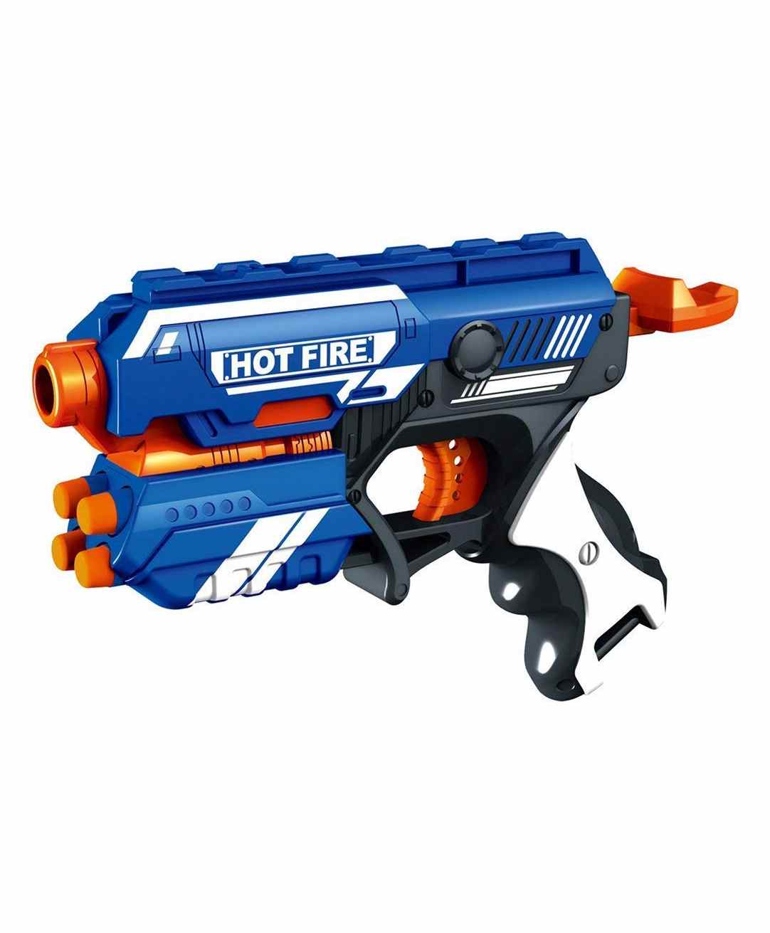 Storm Soft Bullet Gun With 10 Foam Bullets - Blue