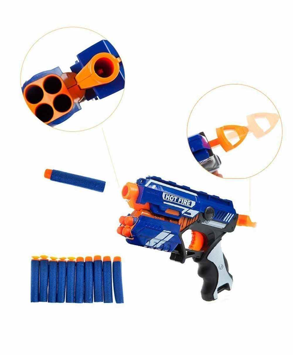 Storm Soft Bullet Gun With 10 Foam Bullets - Blue - Image 4
