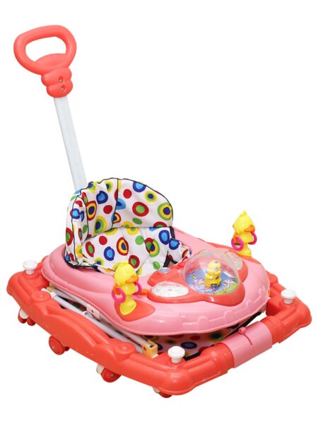 Baby Walker Cum Rocker - Pink