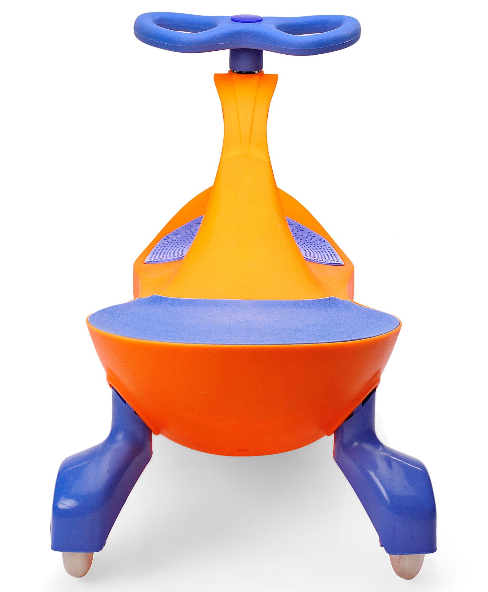Kids Swing car with PU Wheels - Orange Blue - Image 5
