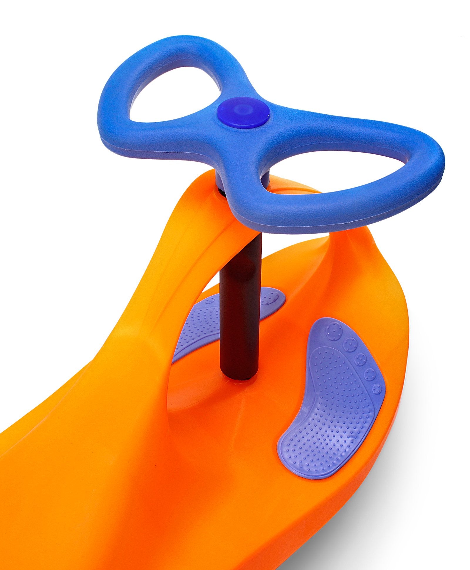 Kids Swing car with PU Wheels - Orange Blue - Image 6