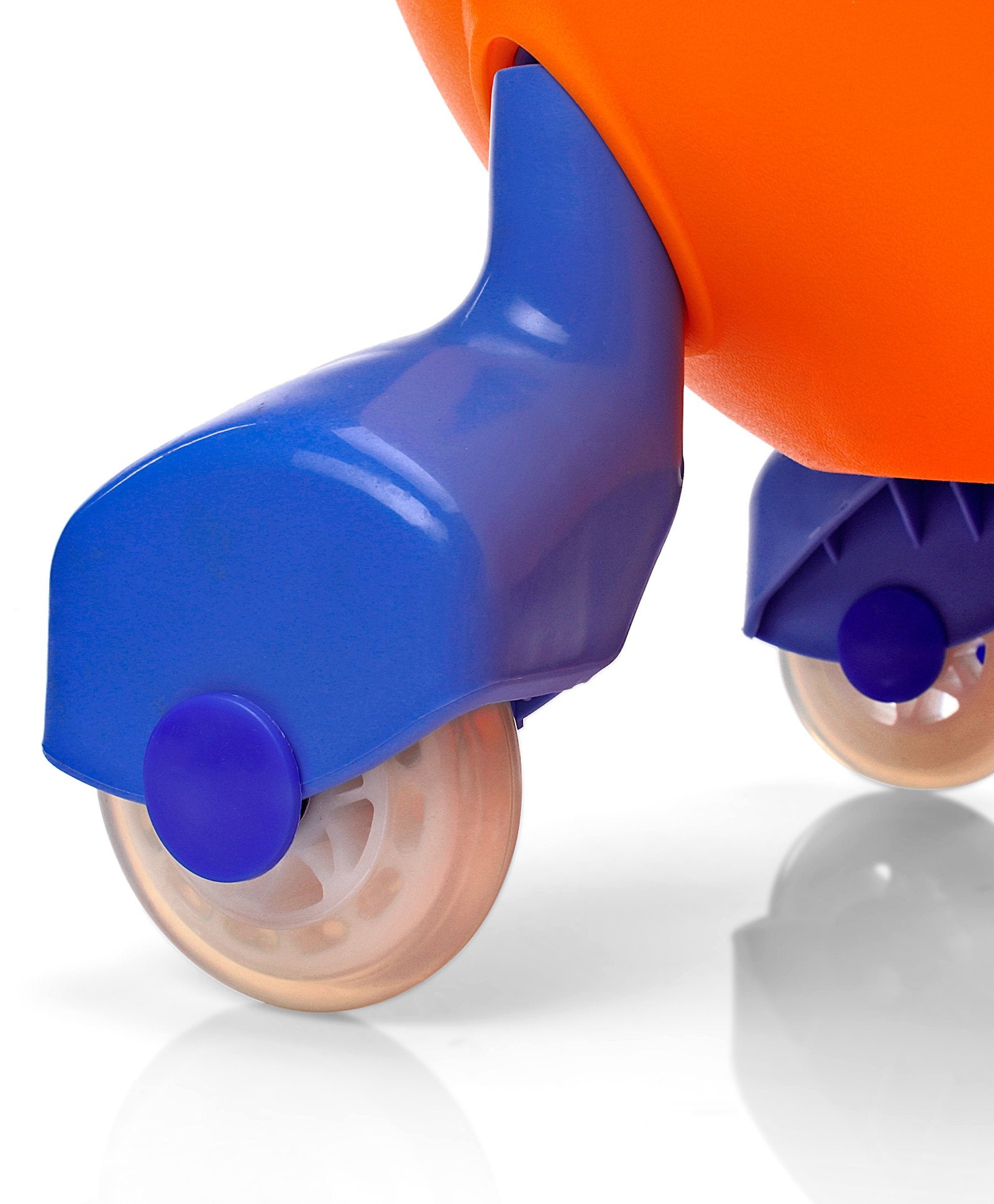 Kids Swing car with PU Wheels - Orange Blue - Image 8