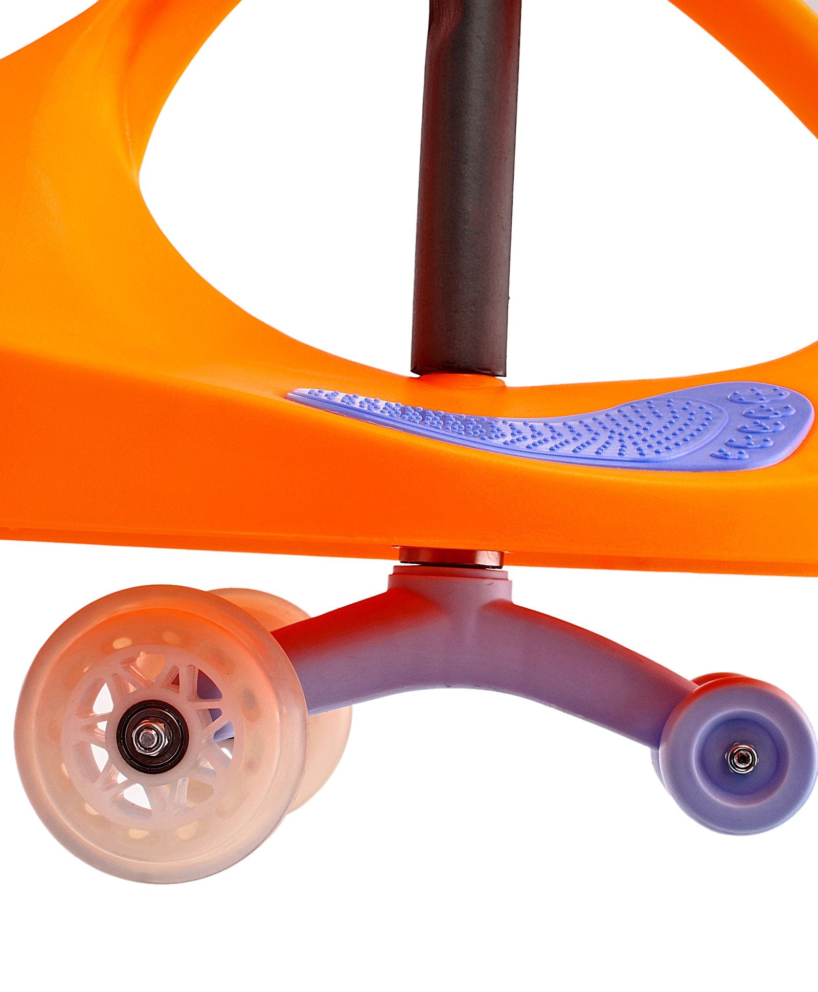 Kids Swing car with PU Wheels - Orange Blue - Image 10