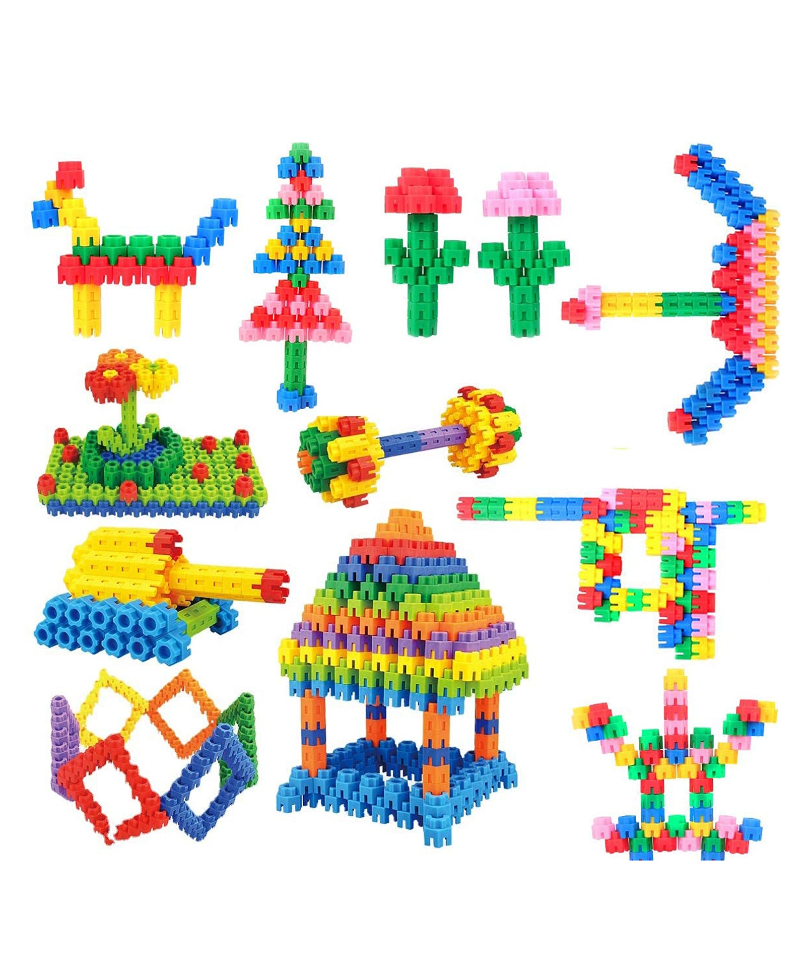 Building Blocks Set Multicolor - 200 Pieces