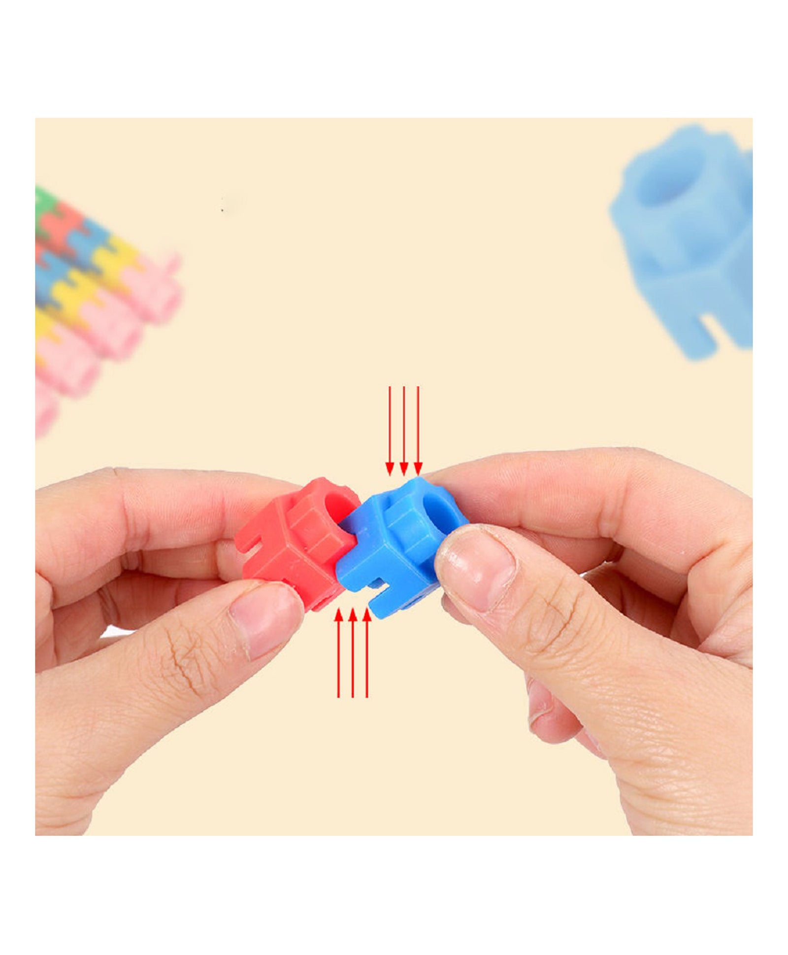 Building Blocks Set Multicolor - 200 Pieces - Image 4