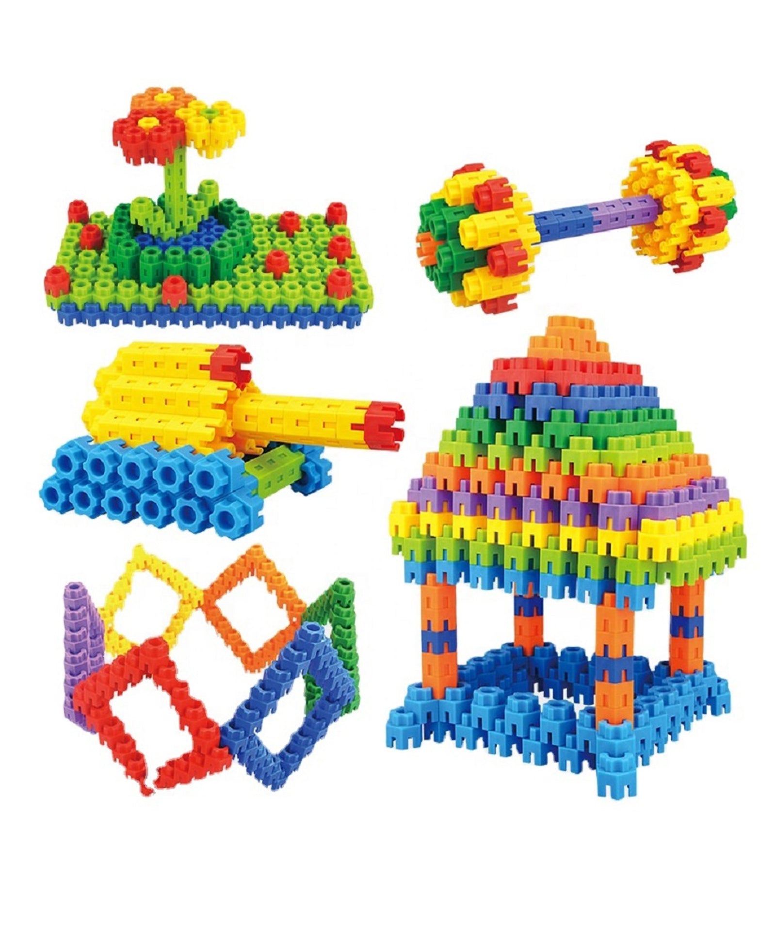 Building Blocks Set Multicolor - 200 Pieces - Image 6