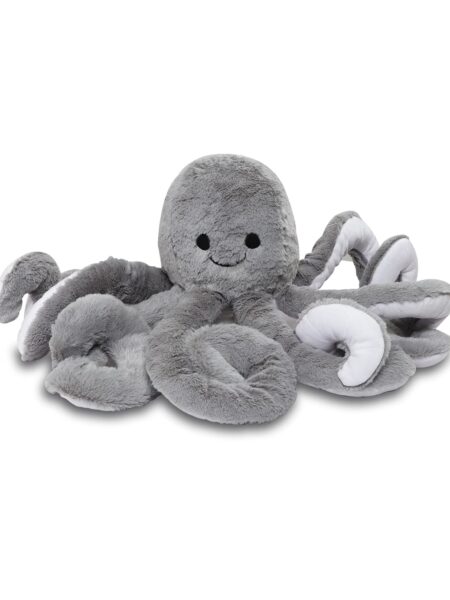 Webby Giant Stuffed Octopus Soft Toy Grey - Length 60 cm