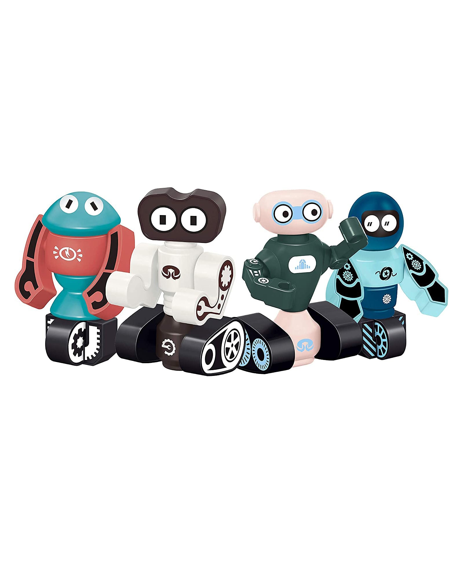FunBlast 4 in 1 Magnetic DIY Robots STEM Educational Toys Pack of 4 - Multicolour - Image 2