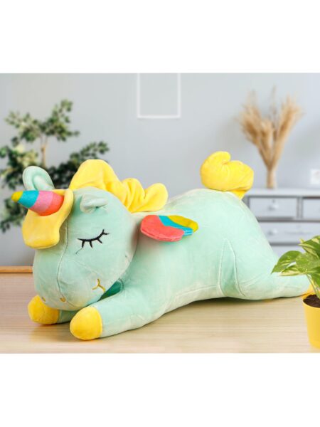 Fiddlerz Stuffed Unicorn Plush Toy Multicolor - Length 75 cm