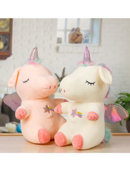 Fiddlerz Stuffed Unicorn Plush Toy Multicolor - Height 35 cm