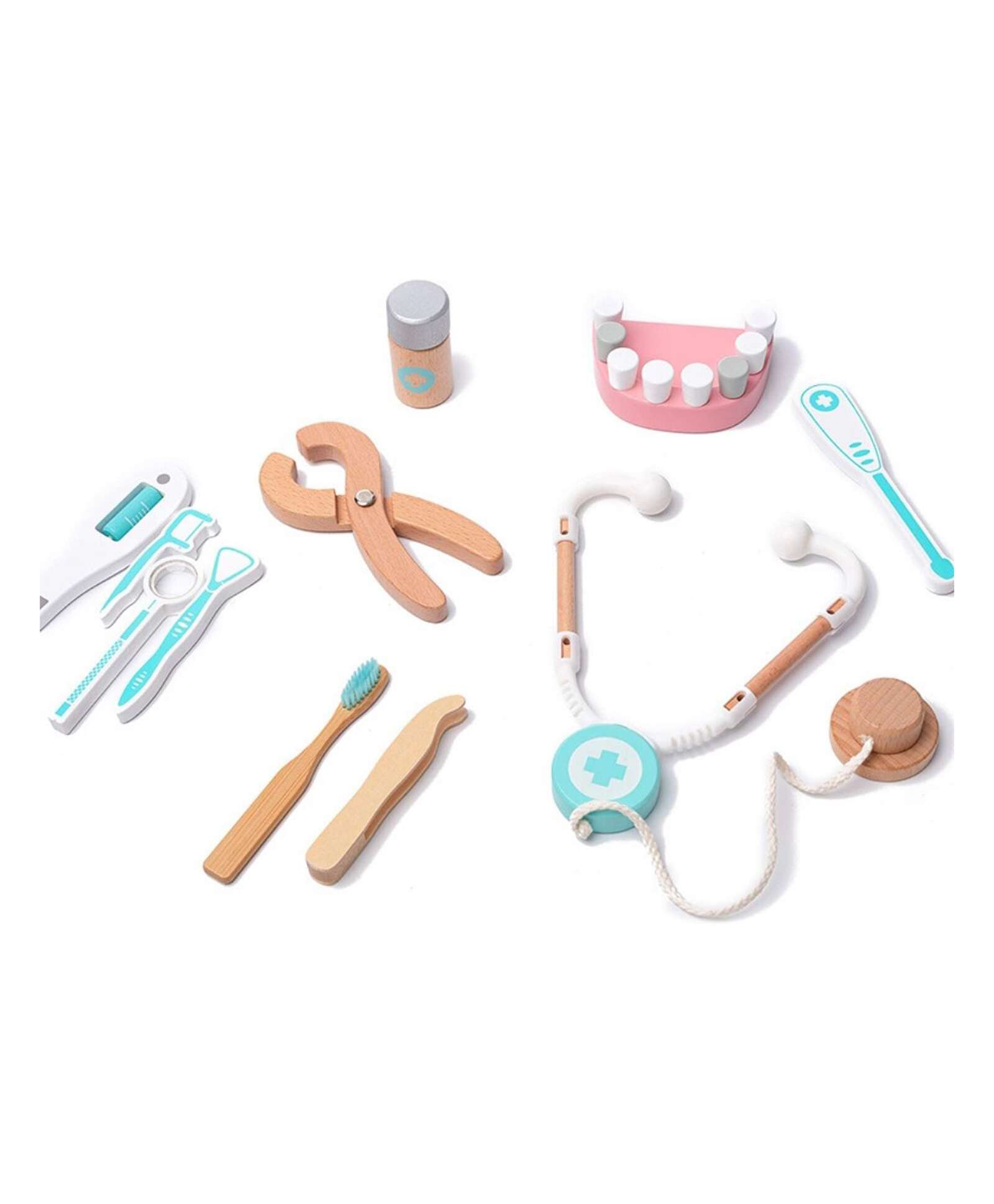 TOYS Wooden Dentist Role Play Set - Multicolor - Image 6