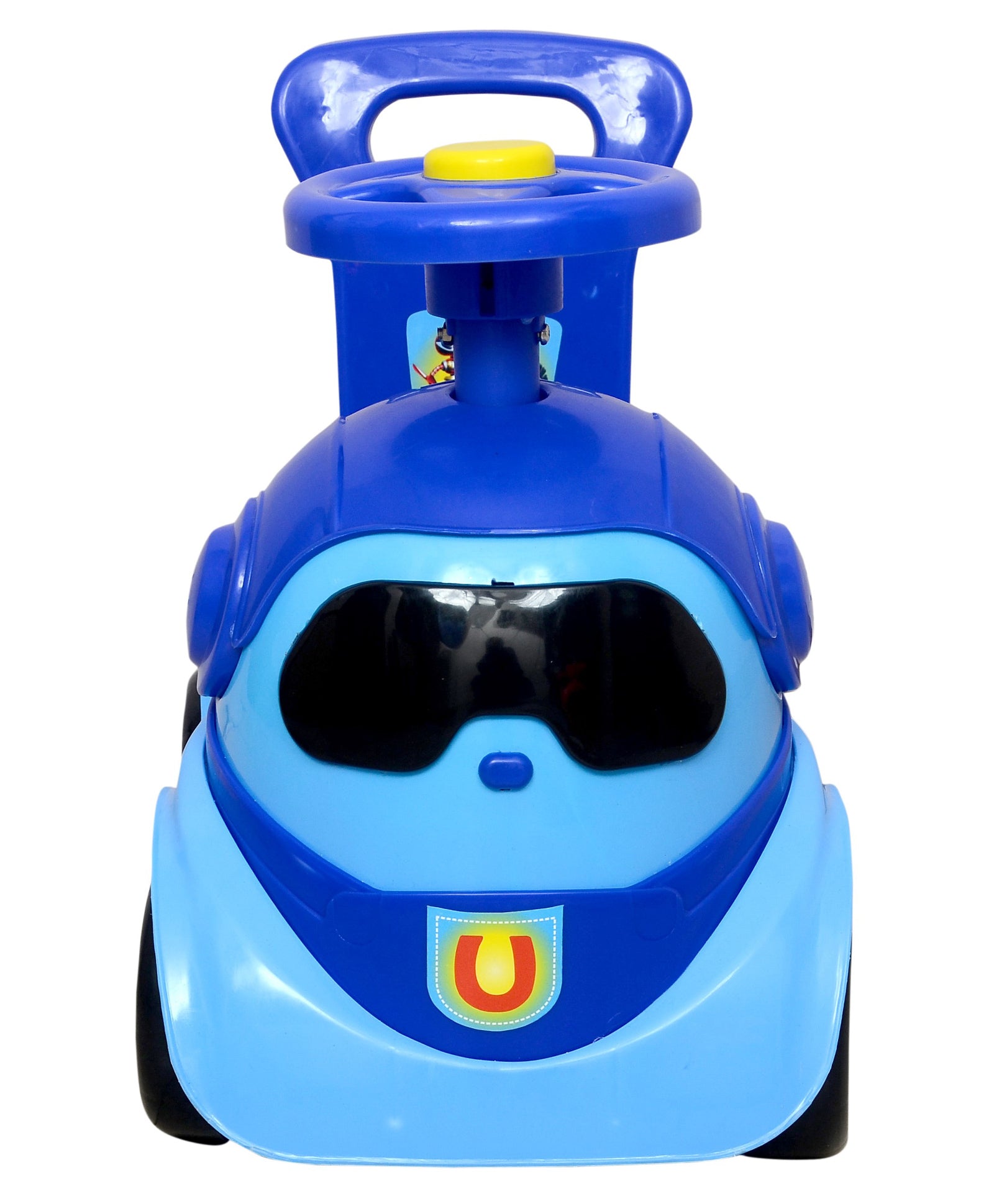 Manual Push Ride On Car With Storage Space - Blue - Image 2