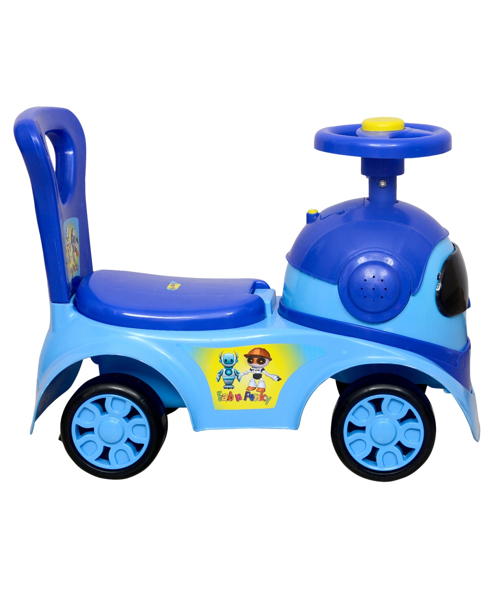 Manual Push Ride On Car With Storage Space - Blue - Image 4