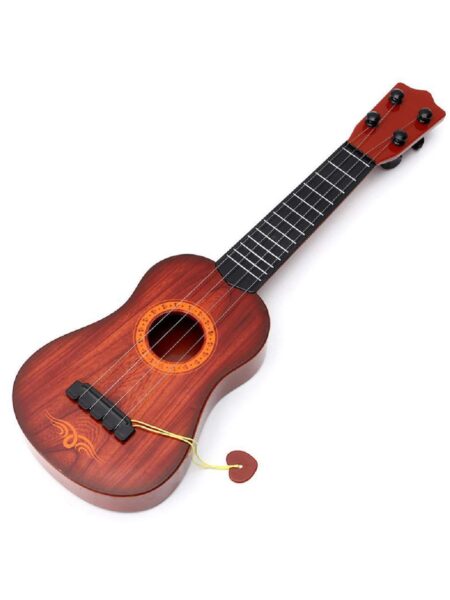 Modern Plastic 4 String Acoustic Guitar Toy - Brown