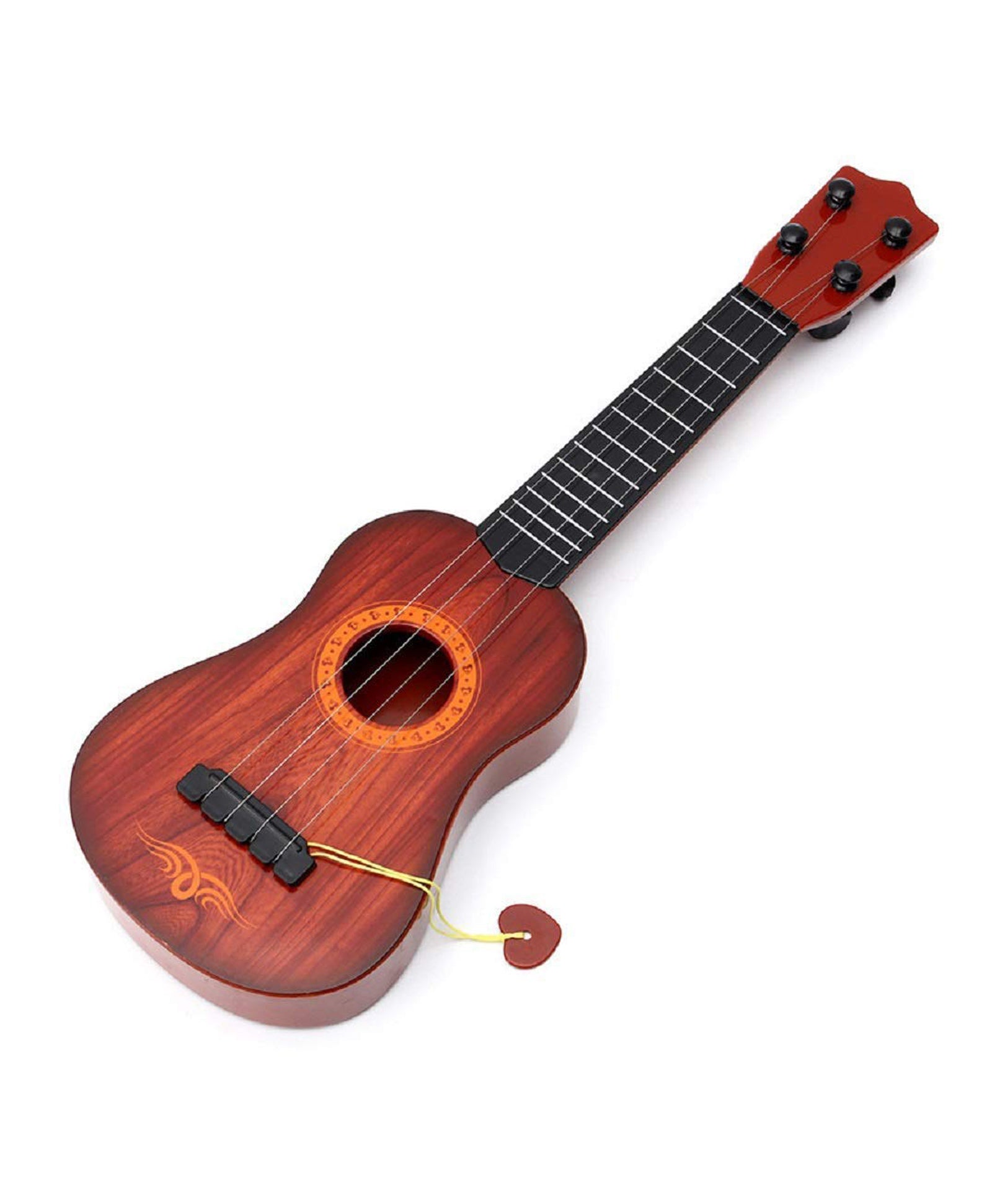 Modern Plastic 4 String Acoustic Guitar Toy - Brown