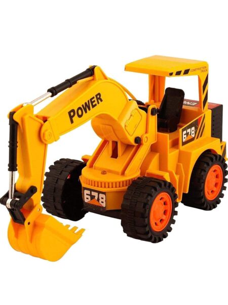 Wireless Remote Control Rechargeable JCB Truck Toy - Yellow