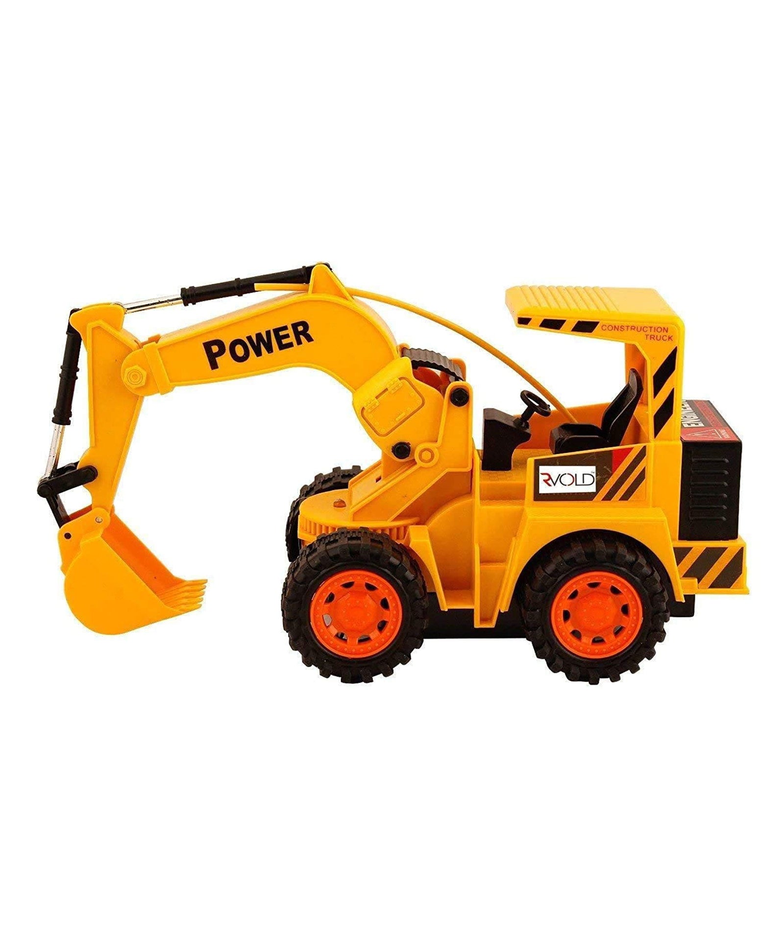 Wireless Remote Control Rechargeable JCB Truck Toy - Yellow - Image 3
