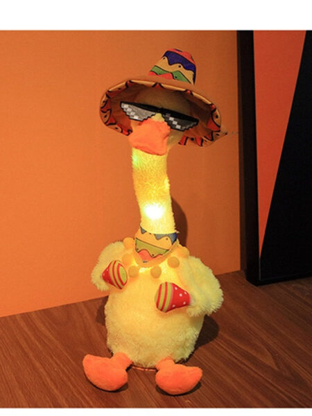 Cute Stuffed Twisting Dance Duck Doll Talking Singing Music Dancing Duck Plush Toy