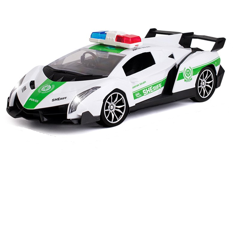 Wireless Remote Control Police Car Racing Cars Remote Control Car Toy With Lights - Image 3