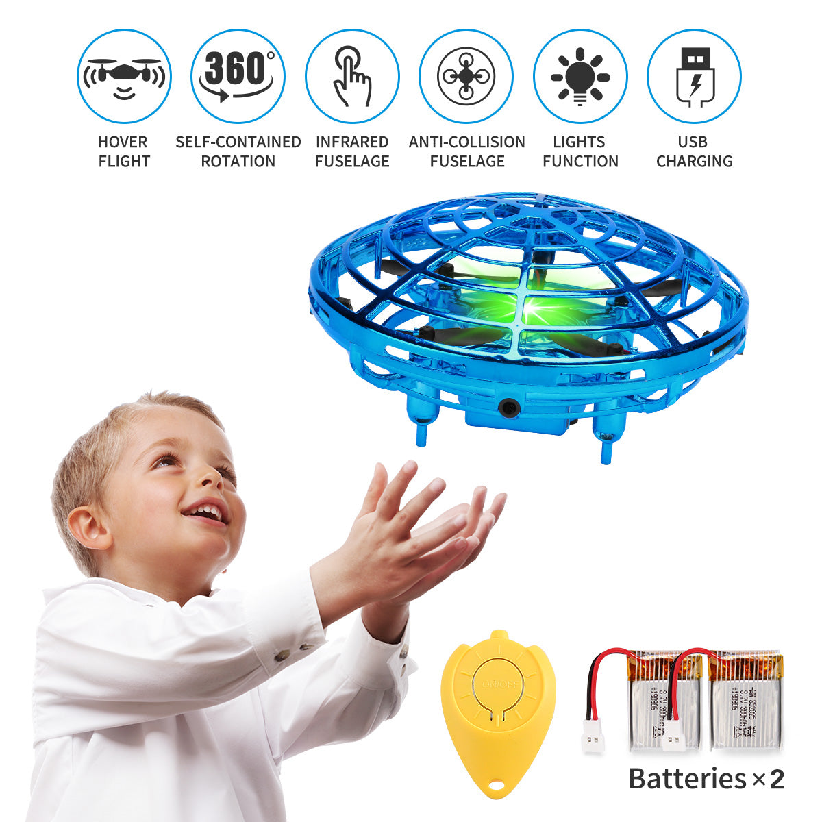 Tiny Quadcopter Hand Sensor Pocket UFO Light Show Indoor Mini Drone Ball Infrared Aircraft - Image 3
