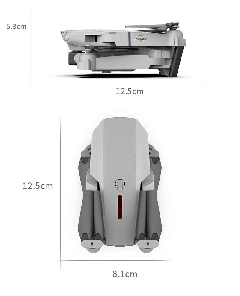 RC Folding quadcopter Drone 4k Hd FPV 1080p Wifi Remote Control toy Mini Camera Drone With Camera and GPS - Image 2