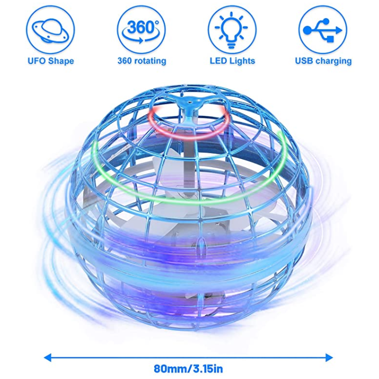 boomerang fli mini flying ball toys drone orb hand control flying toy boomerang ball - Image 4