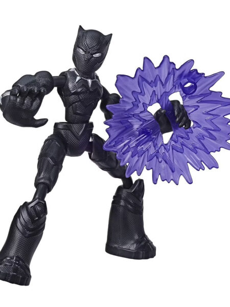 Marvel Spider-Man Bend and Flex Black Panther 6-Inch Action Figures for age 6Y+