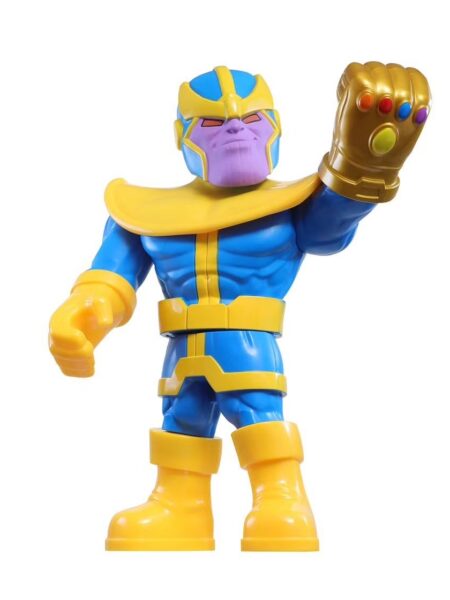 Marvel Playskool Heroes Mega Mighties Marvel Super Hero Adventures Thanos, Collectible 10-Inch Action Figure, Toys for Kids Ages 3 And Up Action Figures for Kids Age 3Y+
